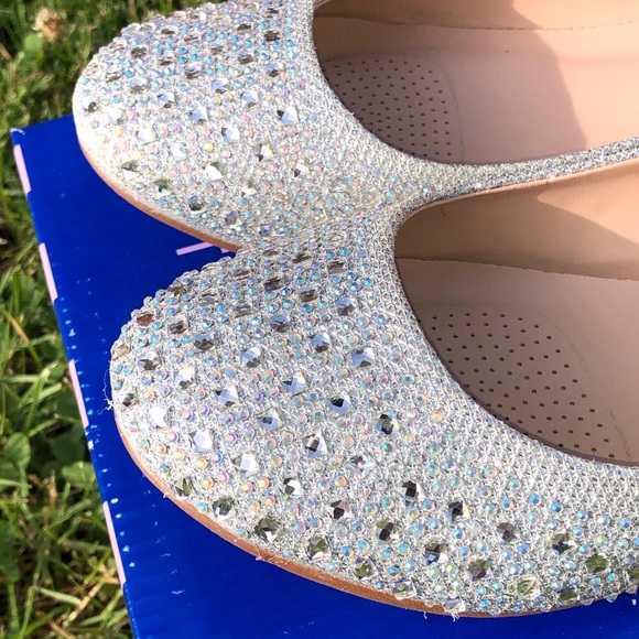Silver Rhinestone Flats - Picture 4 of 8